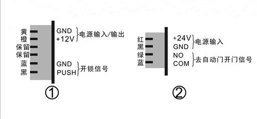 自動門電磁鎖-接線詳情